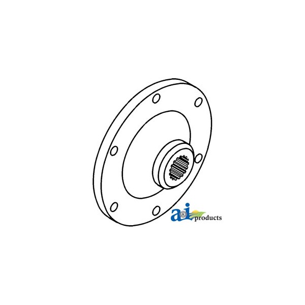 Hub, PTO Drive that bolts to flywheel. 6.4" x6.4" x4.5"